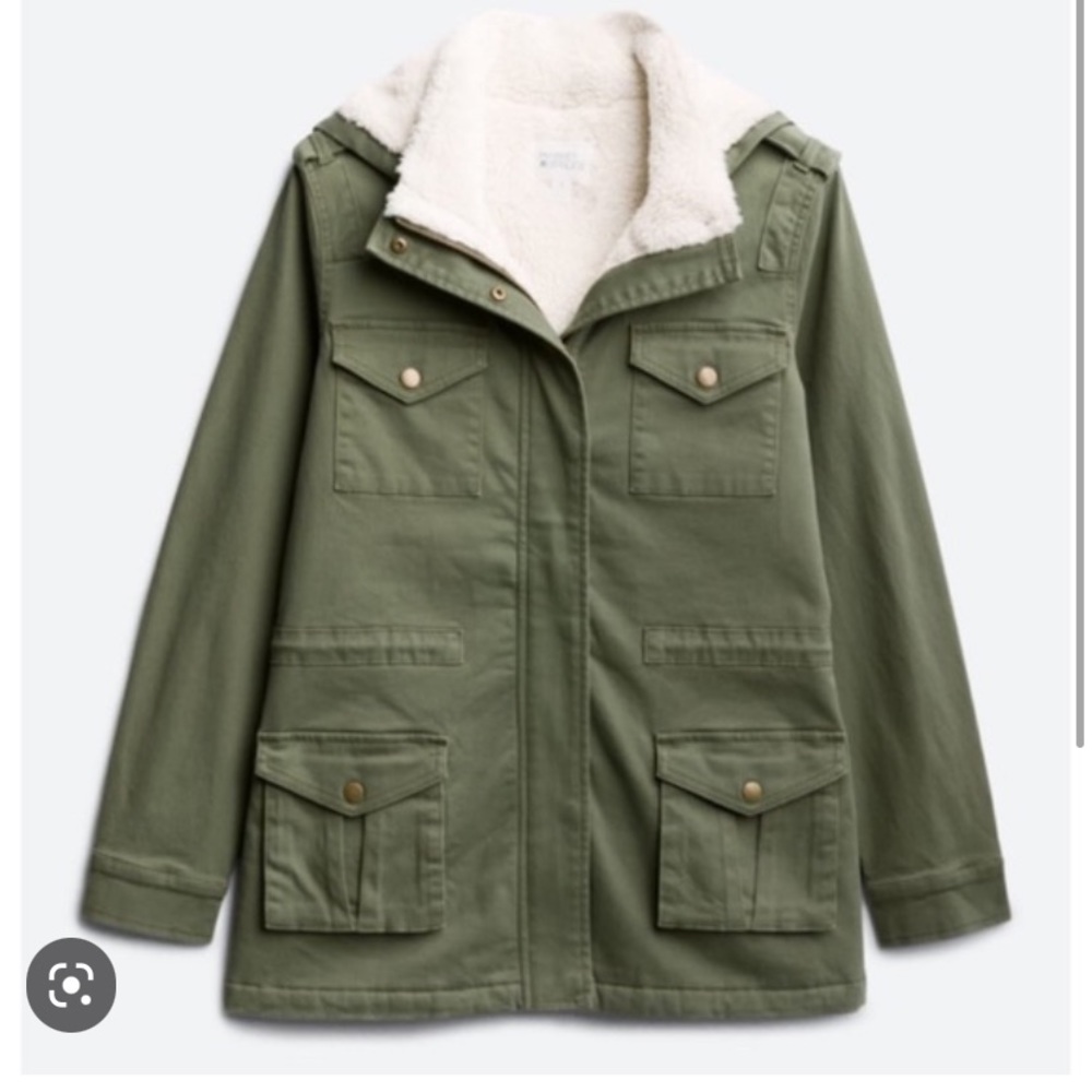 Market and Spruce, Green Cargo Jacket, Great Condition, Size Small